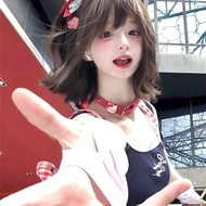 Cute Red Kitty Rivet choker Collar y2k Asian Cultural Hot Girl Clavicle Chain Sweet Cool Style Colla