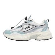 Fila Casual Shoes Terranova Women's Blue Silver Daddy Retro Drawstring Shoelaces Thick-Soled Heighte