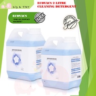 Ecovacs Cleaning Liquid Fluid Detergent Solution 2L [Ecovacs Deebot N9, T10, X1 Omni, X1 Turbo] *Loc