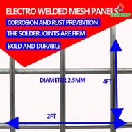 2ftx4ft Galvanized Steel Matting Wire Galvanized wire mesh iron mesh  thickened breeding mesh fence 