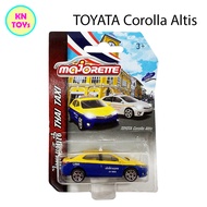 MAJORETTE THAI TAXI SERIES 3 TOYOTA Corolla Altis Yellow-Dark Blue Color TAXI Phuket มาจอเร็ตต์ มาจอ