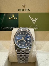 (Sold) 2022年Rolex 126234 126234g 36mm blue diamond datejust