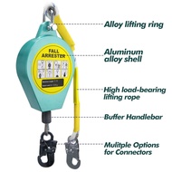 Adjustable design Retractable Self Retracting Lifeline Fall Fall Arrestor 15 Metre 20Meter Belt Anti