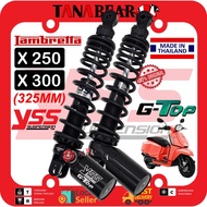 YSS Lambretta X 250 X 300 (325MM Belakang) G-TOP adjustable absorber twinshock Lambretta X250 X300. 