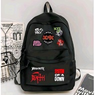 Rock Band Metal Edition Backpack | D300 Canvas Backpack in 4 Trendy Colors