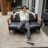 BAPIN Alpha Chino Long Pants - Celana Chino Pria - Grey Rabbit