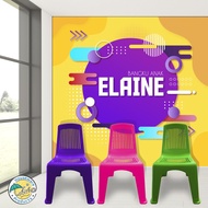 Tabitha Bangku Sender / Kursi Sender Plastik Elaine Series 3 Warna