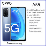 ใหม่เอี่ยม A55 5G สมาร์ทโฟน 6GB + 128GB 6.51 นิ้ว 5000 mAh 50MP รับประกัน 1 ปี