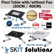 Flexible Laptop Table Notebook Laptop Stand Tablet Holder Lap Tray Study Table Lazy on Bed Table Reading Holder Standing Desk Lap Desk Office Standing Workstation Ergonomic Foldable Portable Adjustable Height &amp; Angle with or w/o Cooling Fan USB Fan Vented