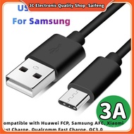 3A Fast Charging Data Cable for Samsung S8 S9 S10 S10+ S10E A9s A9 Star A6s A8s S9 S9+ Note 8 9 C9 C9 Pro C7 Pro Type C Intelligent protection chip does not burn the phone