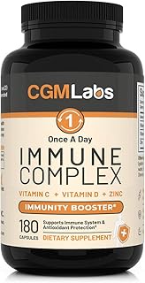 CGM Labs - Once A Day Immune Complex - Vitamin C 900mg, Vitamin D3 2500IU, Zinc 25mg in Single Servi