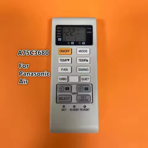 New Replacement A75C3680 For Panasonic Air Conditioner Remote Control A75C3751 A75C2550 A75C2560 A75
