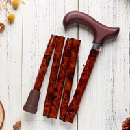 長輩生日禮物 / 登山 / 繽紛生活折疊手杖 - 核桃木