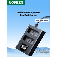 Fujifilm W126 Charger Ugreen W126s Charger W126 Dual Charger X-H1, X-T3, X-S10, X-T50, X-Т30, X-T200