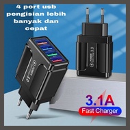 4 Port USB Fast Charging 5V 3.1A Charger Adapter 4 Fast Charging Travel Adapter