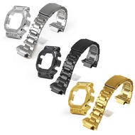 Watch Band Strap For GX-56 GXW-56BB Watchband Frame Bezel Bracelet Modified diamond stainless steel 