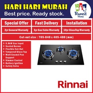 Rinnai RB983G Built-In Gas Hob / Rinnai RB-983G Gas Stove / 3 Tungku Dapur Rinnai Cooker Hob