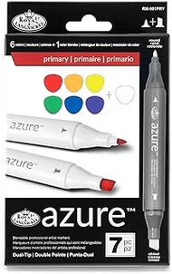 Royal Brush Primary Colors Azure Marker Set (7 per Pack), Multicolor