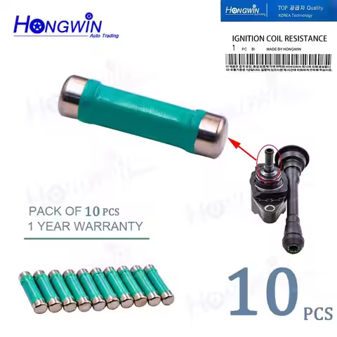 10pcs Ignition coil resistance For Nissan Micra Versa March Versa Note 1.6L L4 2011 2012-2017 22448-