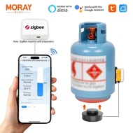 SA0X ME204Z Zigbee Long Distance Tuya Smartlife APP LPG Tank Level Gauges Non-Contact Ultrasonic LPG