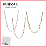 [Duty Free] Pandora 100% Latest S925 Pure Silver Jewelry Pandora ME Small-Link Chain Necklace 369685