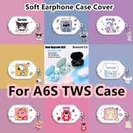READY STOCK For A6S TWS Case Transparent Cartoon Star Rabbit for A6S TWS Casing  Earphone Case Cover