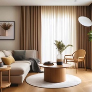 Customized Washable 100% Polyester Dim Out 80-90% Night Curtain (Can Use Washing Machine Clean)