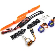 A2212 2212 2200KV Brushless Motor 30A ESC Motor 6035 Propeller SG90 9G Micro Servo for RC Fixed Wing