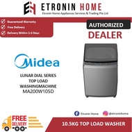 MIDEA LUNAR DIAL SERIES 10.5KG TOP LOAD WASHING MACHINE MA200W105D