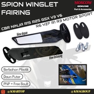 SPION WINGLET FAIRING LEAF FOR SPORT MOTORCYCLE CBR NINJA R15 R25 GSX V3 V6 R6 YZF R1 R3