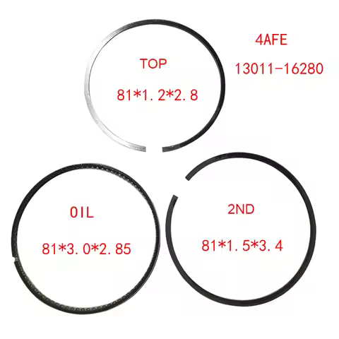 Engine Piston Ring 4AFE 1.2*1.5*3.0 STD 35913 81MM 13011-16280 For Toyota Carina Celica Corolla Coro