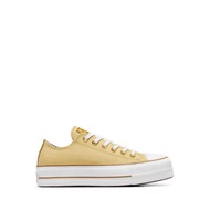 Converse CTAS Lift Platform Herringbone Stripe Women's Sneakers - Utility Sunflower/Trek Tan