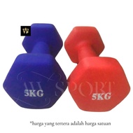Neoprene Dumbell 5kg Barbell 5kg Dambel 5kg/ Fitness Equipment/