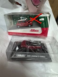 迷你車仔 Welly Mini Cooper S cabrio ,1:64 Schuco Mini Cooper Christmas edition