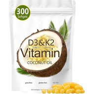 Vitamin D3 K2 Softgel, D3 K2 Vitamin 10000 IU, 10000 IU VIT D3 + 200 MCG Vitamin K2, Free of GMO, Gl
