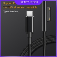 FOCUS 65W 15V 4A Laptop Charging Cable Magnetic High Speed PD Fast Charge Type-C Notebook Power Adapter Converter Cord for Microsoft Surface Pro 3/4/5/6/Go/Book 1/Book 2