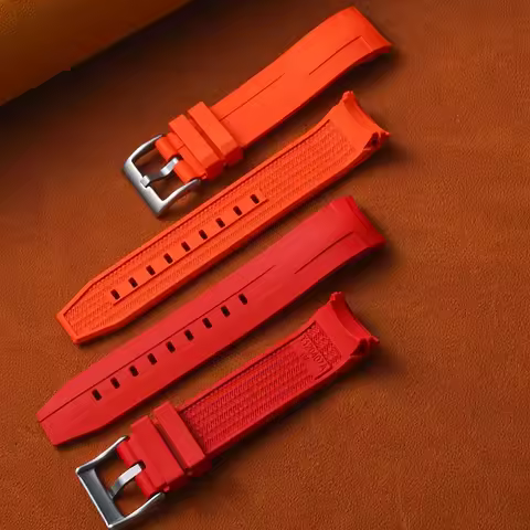 Premium Grade Fluororubber watchStrap FKM 21mm For tissot starfish 1853 T120407A strap Man Waterproo