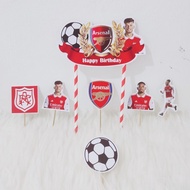 Arsenal topper Football topper birthday topper Character topper happy birthday topper tart topper