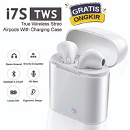 HEADSET I7S TWS MURAH Earphone Dual Bluetooth Wireless henset Airpods With Charging Case