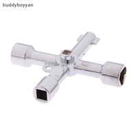 buddyboyyan 4 Way Utility Key for Electric Water Gas Meter Box Cupboard Cabinet Opening Key BYN