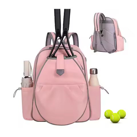 New Women's Tennis Bag Waterproof Tennis Single Shoulder Backpack Tennis Racket Bag for Pickleball B