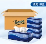 得寶（Tempo）-盒裝紙巾(天然無香)(原箱18盒裝)