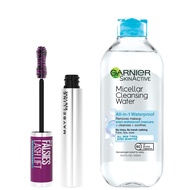 The Falsies Lash Lift Waterproof Mascara + Garnier SkinActive Micellar Water Bundle, Includes 1 Masc