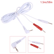 🎀jiajia01🎀 2.5mm Electrotherapy Electrode Lead Wires Cable For Tens Massager Cable 1.5m