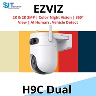 Ezviz H9C Dual Lens (3MP + 3MP) 2K Waterproof Pan/Tilt Two Way Talk Color Night Vision Outdoor Secur