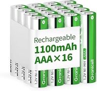 AAA Rechargeable Batteries 1100 mAh High Capacity 1500 Cycles 1.2 V NiMH Low Self-Discharge AAA Batt
