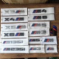 Suitable for BMW Car Logo m Car Rear Logo M1M5M4M6M3 Side Logo x3X4Mx5x6 Modified Car Sticker 3 Seri