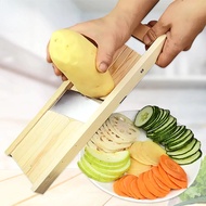 Potato Slicer Vegetable Cutter Chopper Mandoline Carrot Cucumber Slicer Machine Chips Grater Wooden