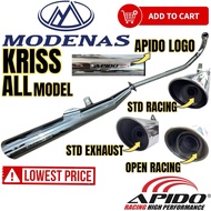 MODENAS APIDO KRISS 1 KRISS 2 KRISS110 KRISS120 KRISS100 STANDARD RACING/ OPEN RACING EXHAUST PIPE E