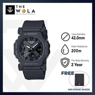 (2 Years Warranty) Casio G-Shock Men Analog-Digital Sport Watch GA-2300-1A Black Resin Strap